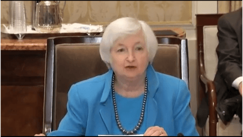 Janet Yellen may be saying “Read my Lips, people” during Friday’s speech. Source: Federal Reserve System